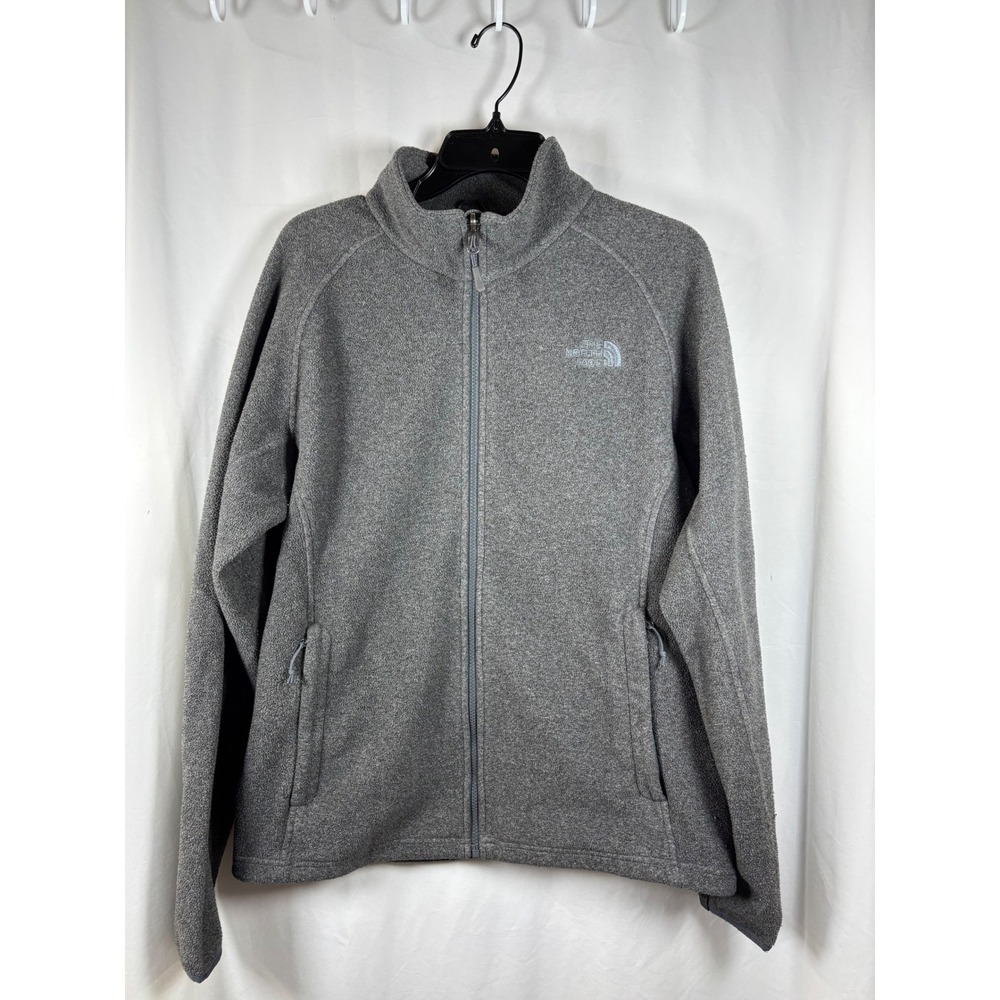 The North Face Mens Fleece Jacket Full‎ Zip Gray M Medium